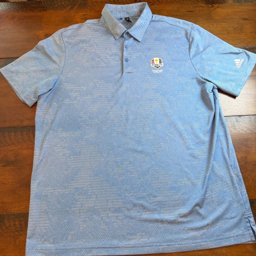 Lot of 5 Adidas Mens XL Golf Polo Shirts Ryder Cup AdiPure Barricade